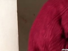 Long legged lasses plant their boots on the ground to unload a bladder full of juicy piss. First fashionable lady huddles in a soft red sweater as pee drips from her pussy down to her ass. The spreading pool of urine reaches the heels of her low suede boots.rnrnNext damsel in urinary distress fidgets in a lacy top and long pink skirt, then rushes to a leafy patch of pavement. She wets the dry leaves with a big splash then smooths her skirt and gets back her ladylike composure.rnrnA ponytailed secretary tries to appear busy and businesslike, but the only business on her mind is the hot stream building up inside her. She barely pulls up her thong panties, drips pee down her snatch and puddles up around her high black boots.